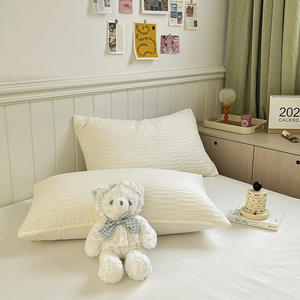 Parure de lit de luxe en coton pur et lin, <span class=keywords><strong>4</strong></span> pièces, taille King, en gaze douce <span class=keywords><strong>à</strong></span> bulles, avec housse de couette, vente en gros - Product Image 6