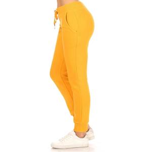 Women High Waist Solid Color Fleece Jogger Pants Full Length Casual Sweatpants Skinny Fit Autumn Wear Lace <b>Bow</b> - Product Image 4
