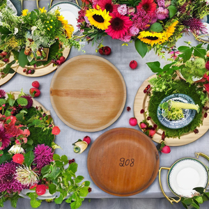 Shreeimpex 8 Inch <b>Round</b> Areca Leaf Eco Friendly Biodegradable Modern Salad Serving Bowl 300pcs Washable for Party - Product Image 1