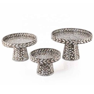 Nouveauté, support à gâteau en nacre à motif floral, fait à la main, présentoir à desserts, supports à cupcakes, service décoratif, prix de gros - Product Image 5