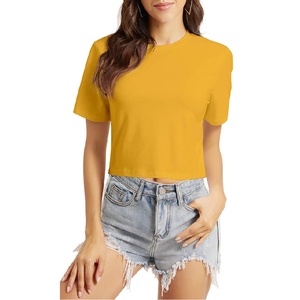 T-shirt court pour femme en gros – Vêtements de sport personnalisés en tissu de haute qualité – Tenue de gym confortable et élégante - Product Image 3