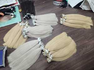 Vente en gros de vrais extensions de cheveux humains russes vietnamiens de qualité Remy 30 pouces faisceaux en vrac livraison gratuite matériel de cheveux indiens - Product Image 5