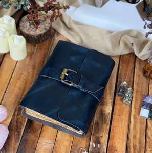 Handmade Leather <b>Journal</b> with Buckle | Personalized Engraved Notebook | Rustic Vintage Diary | Travel <b>Writing</b> Sketchbook - Product Image 1