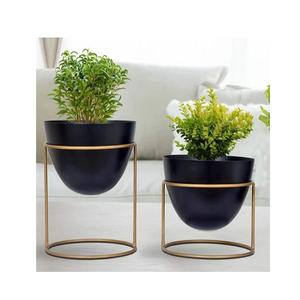 Jardinière en fer forgé à motif floral naturel pour intérieur et extérieur, idéale pour les bureaux, les espaces communs et les salons, en vente en gros - Product Image 1