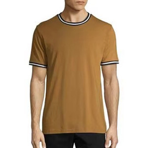 เสื้อยืดผ้าไหมแขนสั้นผู้ชาย สีพื้น ใส่สบาย ทรงหลวม เรียบง่าย สำหรับขายออนไลน์ - Product Image 4
