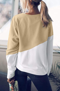 เสื้อสเวตเชิ้ตผู้หญิง แขนทรงปีกค้างคาว คอทรงโอ ผ้าถัก สไตล์ลำลอง มีกระเป๋า ดีไซน์ไม่สมมาตร สไตล์ฤดูใบไม้ร่วง ทรงโอเวอร์ไซส์ ปักลาย - Product Image 2
