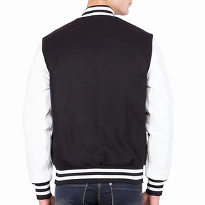 Reasonable Price Latest Design Best Quality Custom Wool Body Leather Sleeves Letterman Varsity Jackets for <b>Men</b> - Product Image 6