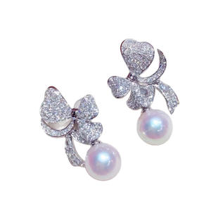 Boucles d'oreilles pendantes en argent pur 925, 10-11 mm, lumière intense, sans défaut, nouvelle collection, luxe léger, perle d'or naturelle, sucre de roche, polyvalentes - Product Image 5