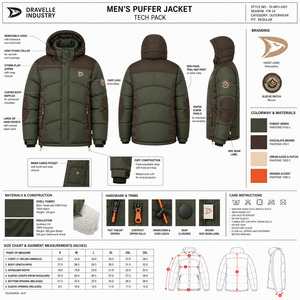 Custom Men Puffer <b>Jacket</b> Winter <b>Warm</b> <b>Waterproof</b> Quilted Coat OEM Private Label Wholesale Manufacturer - Product Image 6