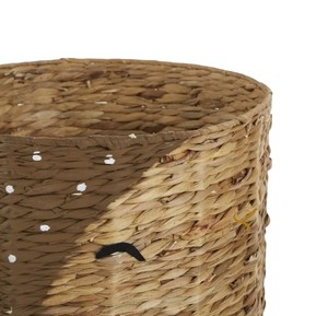 Cute Deer Water Hyacinth <b>Basket</b> Woven Animal Storage Organizer <b>with</b> <b>Lid</b> for Boho Nursery Room Decor - Product Image 3