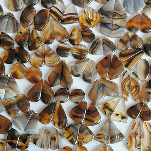 Piedras de Alta Calidad, Cristal Natural de Ágata de Montana, Cabujones Hechos a Mano, para la Fabricación de Joyería y Pendientes - Product Image 5