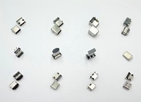 Conector USB Tipo C Hembra Personalizado de 16 Pines, 5A, 90 Grados, Compatible con RoHS, Carcasa PA9T, PCB Electrónico SMT, Resistente a 100V CA
