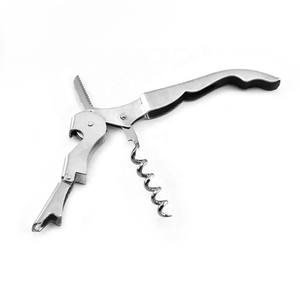 Ouvre-bouteille professionnel manuel à double charnière pour sommeliers, en acier inoxydable, avec coupe-capsule - Product Image 2