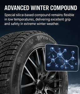 Neumático Radial <span class=keywords><strong>para</strong></span> <span class=keywords><strong>Nieve</strong></span> POWERTRAC SportXwinter PT06 - 195/55R16 195/65R15 205/55R17 245/70R16 |   Compatible <span class=keywords><strong>con</strong></span> <span class=keywords><strong>llantas</strong></span> de 15-17 pulgadas |   Nuevo - Product Image 3