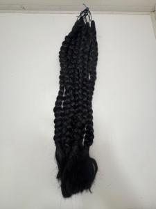 Extensiones de Cabello Trenzadas Hechas a Mano con Diseño de Flor de Loto, Color Castaño Oscuro Natural, para Disfraces, Moda, Salón de Belleza y Accesorios de Estilismo - Product Image 4