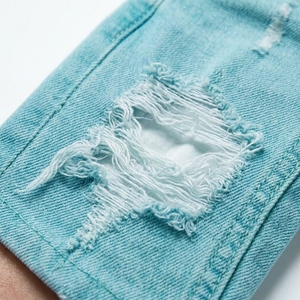 Shorts en jean en coton personnalisés pour hommes, décontractés, longueur genou, vêtements d'été, fabricant en gros - Product Image 4