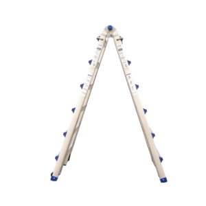 บันไดอลูมิเนียมพับได้อเนกประสงค์ VIETLADDERS NVLB-44 แบบยืดหดได้ 4x5 ขั้น  มาตรฐานความปลอดภัยสูง EN131 รับน้ำหนักได้ 150 กก. เหมาะสำหรับโรงแรม - Product Image 4