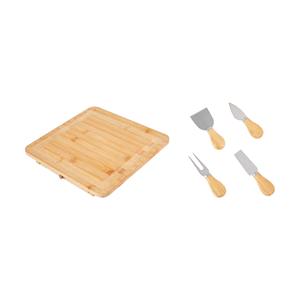 Support de rangement de cuisine en bois finition marron, multifonctionnel, pour fromages et couteaux, pour comptoir - Product Image 4