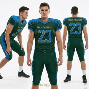 Uniforme de Fútbol Americano Personalizado, Fabricante de Camisetas con Cuello en V, Pantalones Cortos de Fútbol Americano - Product Image 5