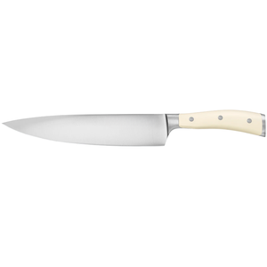 Cuchillos de Chef Profesionales de Acero Inoxidable, Cuchillos de Cocina con Hoja Afilada, Mango Triple Remachado Blanco Marfil para Cortar Carne y Verduras - Product Image 1