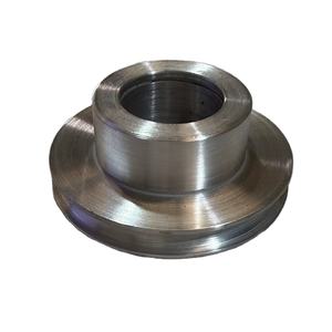 Poulie à courroie double en aluminium HTD AT10 AT20, poulie de distribution HTD, largeur de courroie 25 mm, axe à blocage sans clé, matériau en acier, bride montée - Product Image 1