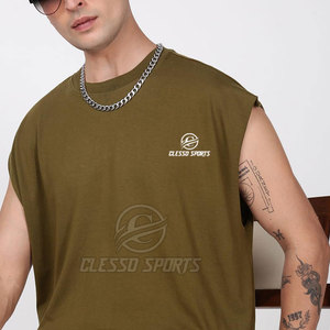 T-shirt sans manches de haute qualité, t-shirt le plus vendu pour hommes, t-shirt sans manches uni pour adultes - Product Image 2