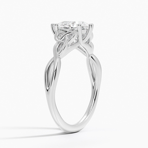 Bague BOJ 038 en argent 925, coupe poire, nœud d'amour celtique, diamant 2 carats couleur D VVS1, moissanite certifiée GRA, vente à prix réduit - Product Image 2