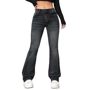 Nouveau pantalon en denim délavé de qualité supérieure 100% coton pantalon pour femme personnaliser pantalon respirant au design décontracté - Product Image 1