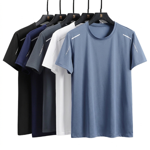 T-shirt unisexe léger d'été à manches courtes, broderie personnalisée du logo OEM, séchage rapide, haute élasticité, en soie, fabriqué en Chine par BD. - Product Image 1