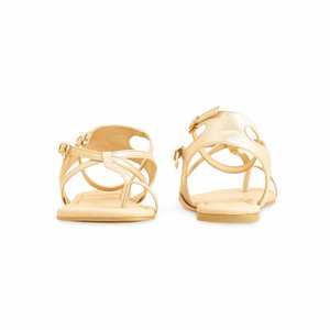 Sandale à talon doré FR5397 Style formel pour femme - Product Image 2