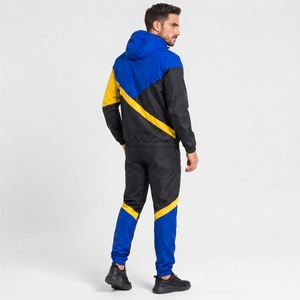 Ensemble de survêtement coupe-vent pour homme, style moderne, veste à capuche et pantalon, deux pièces, confortable, vêtements de sport de plein air, vêtements de mode - Product Image 5