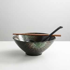 Cuenco de cerámica hecho a mano con diseño japonés antiguo para servir fideos, para uso en hoteles, de Universal Overseas INDIA. - Product Image 3