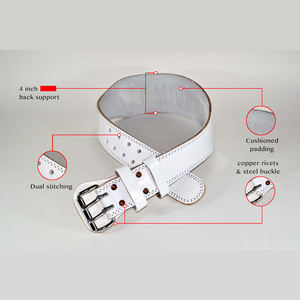 Cinturón de Levantamiento de Pesas de Cuero Personalizado OEM, Proveedor de Fábrica, Cinturón de Powerlifting Resistente, Ajustable, Soporte Lumbar para Entrenamiento en Gimnasio - Product Image 4