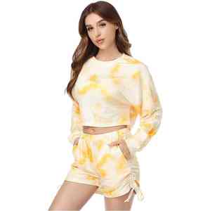 Conjunto de Dos Piezas para Mujer, Estilo Tie Dye, Ligero, de Verano, Corte Holgado, Tela Suave, Cómodo y Moderno, de la Mejor Calidad - Product Image 1