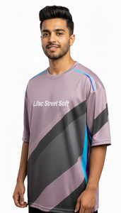 Camiseta Sublimada Oversize para Hombre, Estilo Urbano Casual, Prenda Moderna de Corte Holgado - Product Image 5