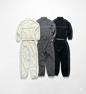 Conjunto de Chaqueta Cortavientos Bordada Premium, Chándal Personalizado, Ropa Urbana de Diseño, Fabricante Mayorista OEM ODM - Product Image 1