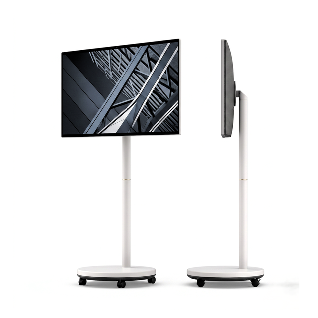 Movable Floor Stand Touch Screen Monitor 24 27 32 Inch Smart Display 8GB 128GB Rotating Battery Camera With Android 15.0