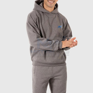Sweat-shirt surdimensionné en coton mélangé pour homme, marque personnalisée, qualité supérieure, tissu polaire doux. - Product Image 4