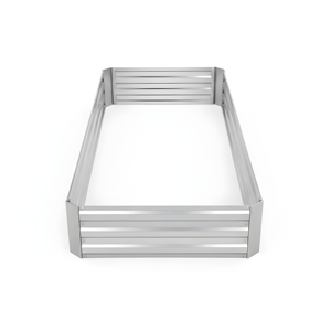 Grand lit de jardin surélevé rectangulaire en métal, bac à plantes extérieur en acier galvanisé pour légumes, kit de jardin surélevé GB004 - Product Image 1