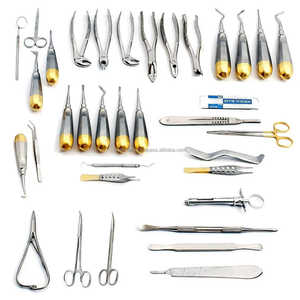 Juego de instrumentos de cirugía Dental de acero alemán Premium, 35 Uds., elevadores, fórceps de extracción, herramientas quirúrgicas para profesionales - Product Image 1