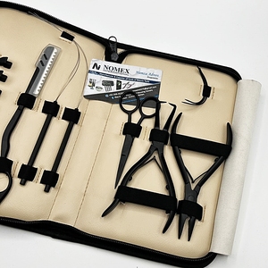Kit d'outils pour extensions de cheveux ORHA INTERNATIONAL avec pinces, ciseaux et outils pour l'installation et le retrait de tresses. - Product Image 4