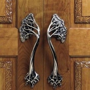 Poignées de porte en métal, poignées de porte en laiton, poignées de porte en acier inoxydable pour hôtel et maison, quincaillerie architecturale décorative d'intérieur - Product Image 1