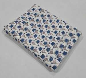 Tela de algodón estampada a mano de Jaipur para vestidos y proveedor mayorista de exportación para pedidos al por mayor - Product Image 1