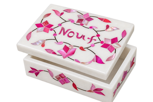 High Demand Intricate Designs Marble Jewellery <b>Box</b> for Adults Modern Durable Carton Packaging Wood Lining <b>Christmas</b> Floral - Product Image 3
