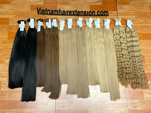 Extensiones de Cabello Remy 100% Vietnamitas al por Mayor - Puntas Super Dobles de 100g, Todos los Colores - Product Image 1