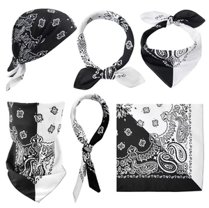 Cotton Satin <b>Scarf</b> Bandana Custom Print Unisex Multifunctional Breathable High Quality for Women Street Style Casual Head <b>Scarf</b> - Product Image 5