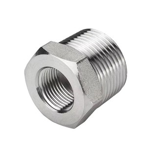 Conector de Tubería Hexagonal NPT con Rosca Macho, Resistente a la Corrosión, de Acero Pulido, para Plomería, 1.8 Pulgadas, Alta Presión, Medida en Pulgadas - Product Image 2