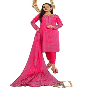 Bin Hameed Winter Collection Adultos Lana de melocotón 3 piezas Salwar Kameez Trajes de mujer bordados Directo DE LA India - Product Image 1