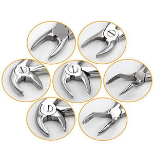 Pinces dentaires pour extraction manuelle, en acier inoxydable, légères, réutilisables, kit d'instruments chirurgicaux médicaux de classe - Product Image 6