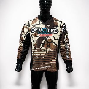 Devoted Paintball Jersey Camo Design Long Sleeve Factory Team Outdoor <b>Shooting</b> Game Apparel - Product Image 1